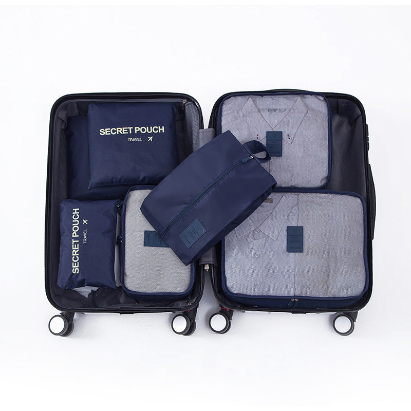 Gluschwein - Kleidersortiertasche 6/7-teiliges Set Navy blau