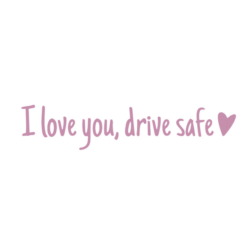 Gluschwein - Spiegelaufkleber „I Love You Drive Safe“