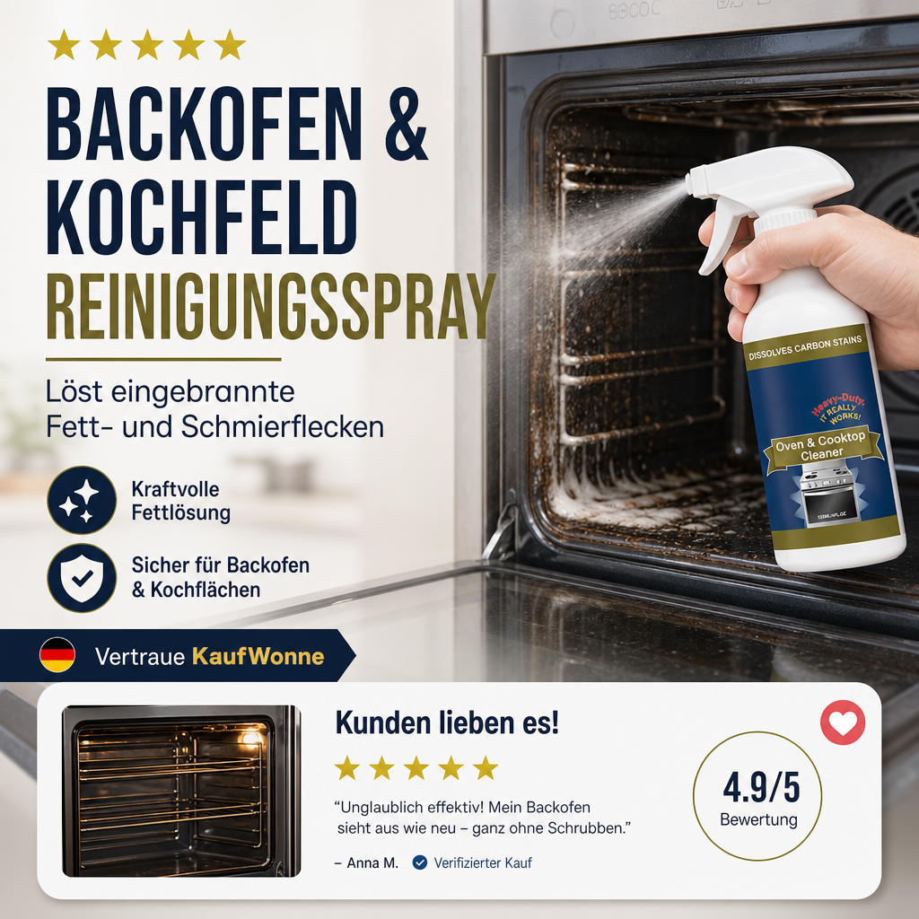 Gluschwein - 📢📢50 % Rabatt!!🎁✨ Hochwirksames Reinigungsspray für Backöfen und Kochfelder