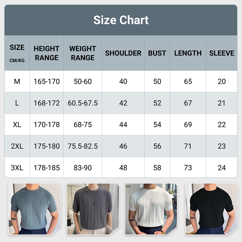 Gluschwein - 🧶 48% RABATT! Herren-Kurzarmpullover mit Rundhals & Twist-Muster – Modern, Vielseitig & Hochwertig 🧥