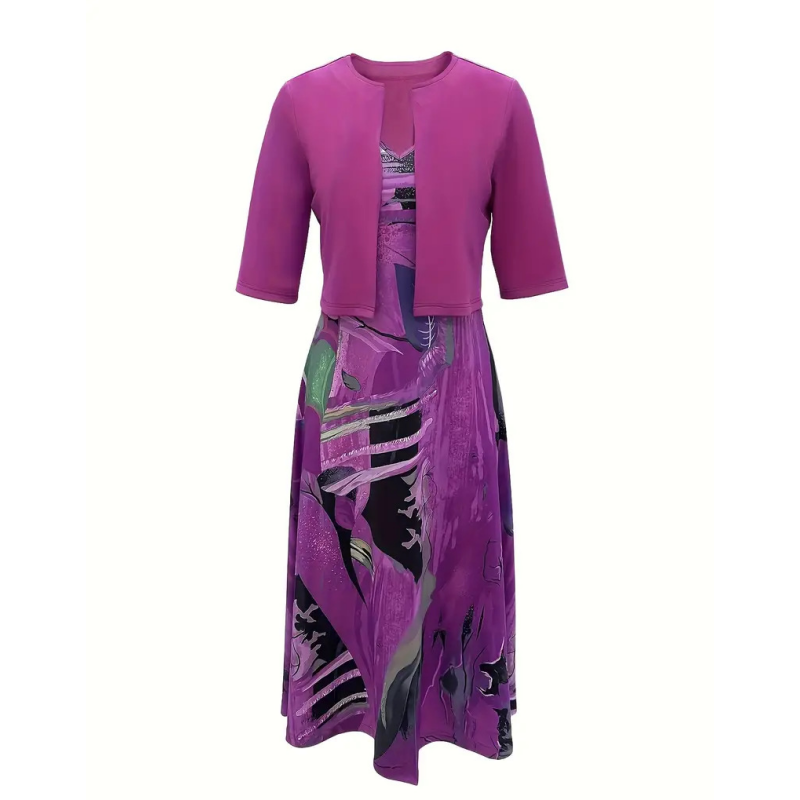 Gluschwein - 💎 -50% AUF DAS ELEGANTE ZWEITEILER-SET! 💎 Ärmelloses Kleid & Kurzer Cardigan – Perfekt für Cocktailpartys & Business 👗