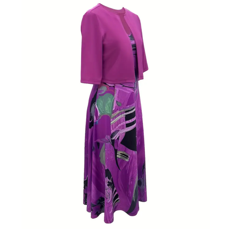 Gluschwein - 💎 -50% AUF DAS ELEGANTE ZWEITEILER-SET! 💎 Ärmelloses Kleid & Kurzer Cardigan – Perfekt für Cocktailpartys & Business 👗