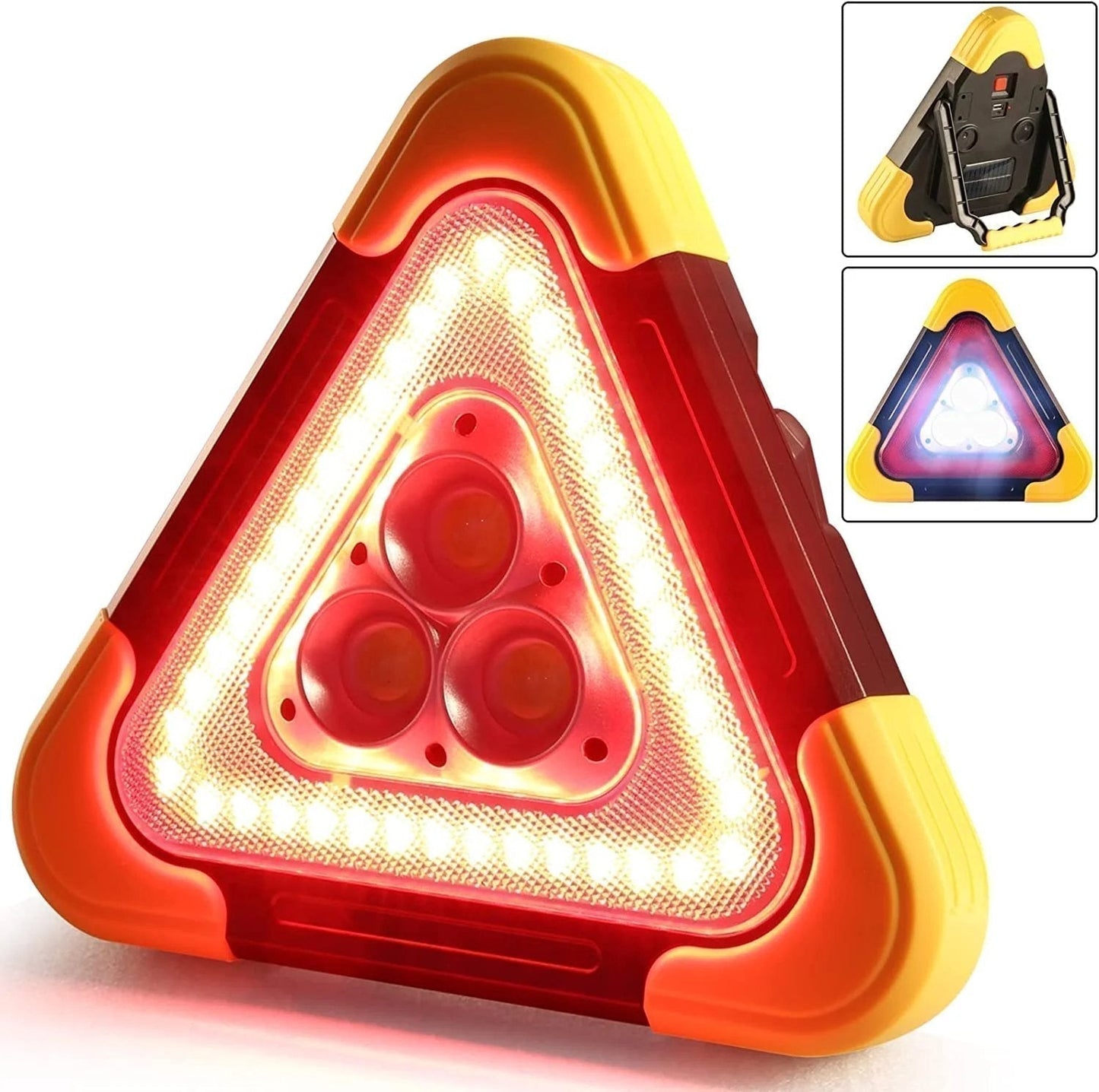🚗🆘3-IN-1 Dreieckige Solar-Notfall-Signalleuchte für den Straßenrand✨