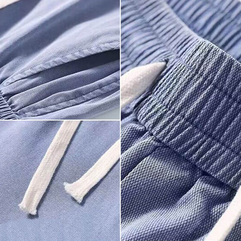 Gluschwein - Atmungsaktive und vielseitige Freizeithose aus Tencel für Herren mit weitem Bein