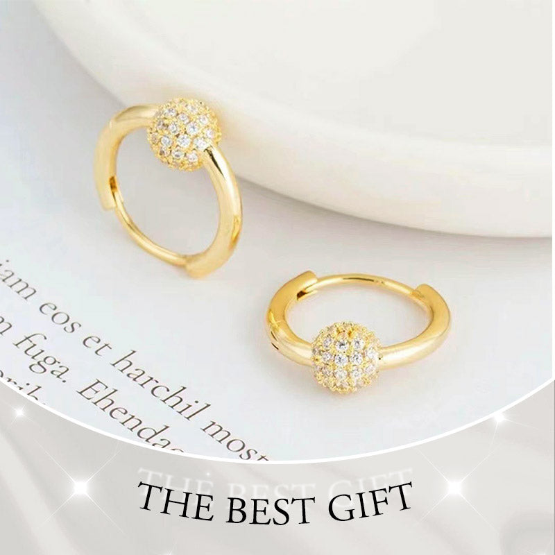 💫【 LIMITED-TIME 50% RABATT!】 👑 Goldene Kugelohrringe – Zart, Leicht & Zeitlos Elegant ✨|Das perfekte Muttertagsgeschenk