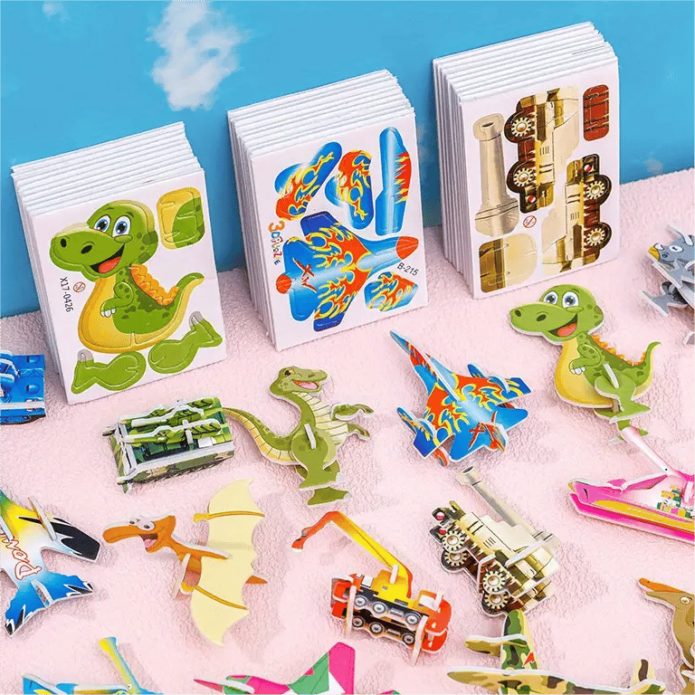 🧩 KAUFE 3, ERHALTE 4! ✨ 3D-Cartoon-Puzzle – 57 Teile mit Leuchtfarben, Fördert Kreativität & Räumliches Denken Bei Kindern Ab 4 Jahren 🎨