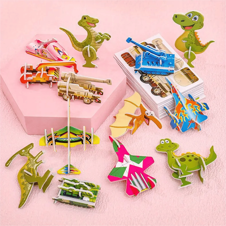 🧩 KAUFE 3, ERHALTE 4! ✨ 3D-Cartoon-Puzzle – 57 Teile mit Leuchtfarben, Fördert Kreativität & Räumliches Denken Bei Kindern Ab 4 Jahren 🎨