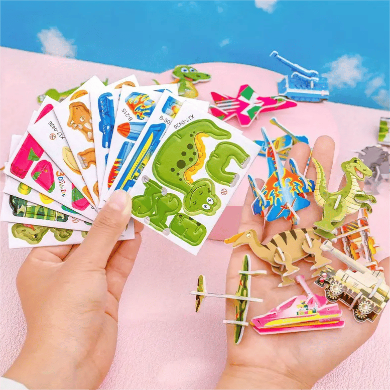 🧩 KAUFE 3, ERHALTE 4! ✨ 3D-Cartoon-Puzzle – 57 Teile mit Leuchtfarben, Fördert Kreativität & Räumliches Denken Bei Kindern Ab 4 Jahren 🎨