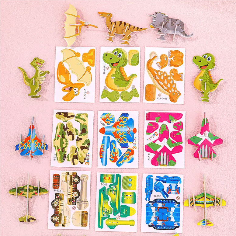 🧩 KAUFE 3, ERHALTE 4! ✨ 3D-Cartoon-Puzzle – 57 Teile mit Leuchtfarben, Fördert Kreativität & Räumliches Denken Bei Kindern Ab 4 Jahren 🎨
