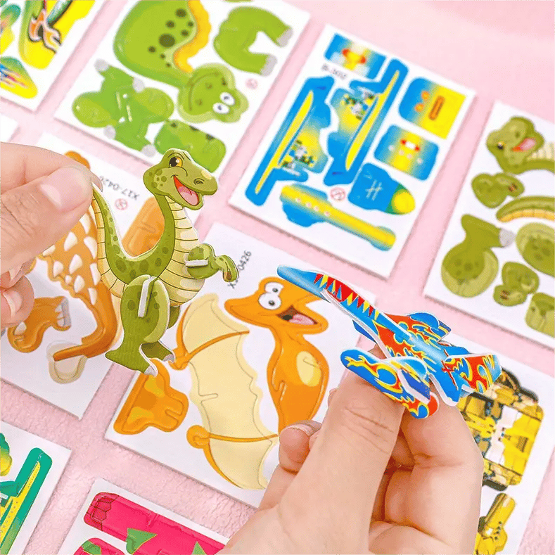 🧩 KAUFE 3, ERHALTE 4! ✨ 3D-Cartoon-Puzzle – 57 Teile mit Leuchtfarben, Fördert Kreativität & Räumliches Denken Bei Kindern Ab 4 Jahren 🎨