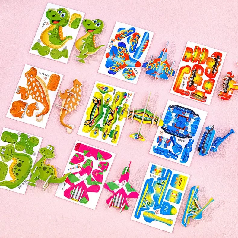 🧩 KAUFE 3, ERHALTE 4! ✨ 3D-Cartoon-Puzzle – 57 Teile mit Leuchtfarben, Fördert Kreativität & Räumliches Denken Bei Kindern Ab 4 Jahren 🎨