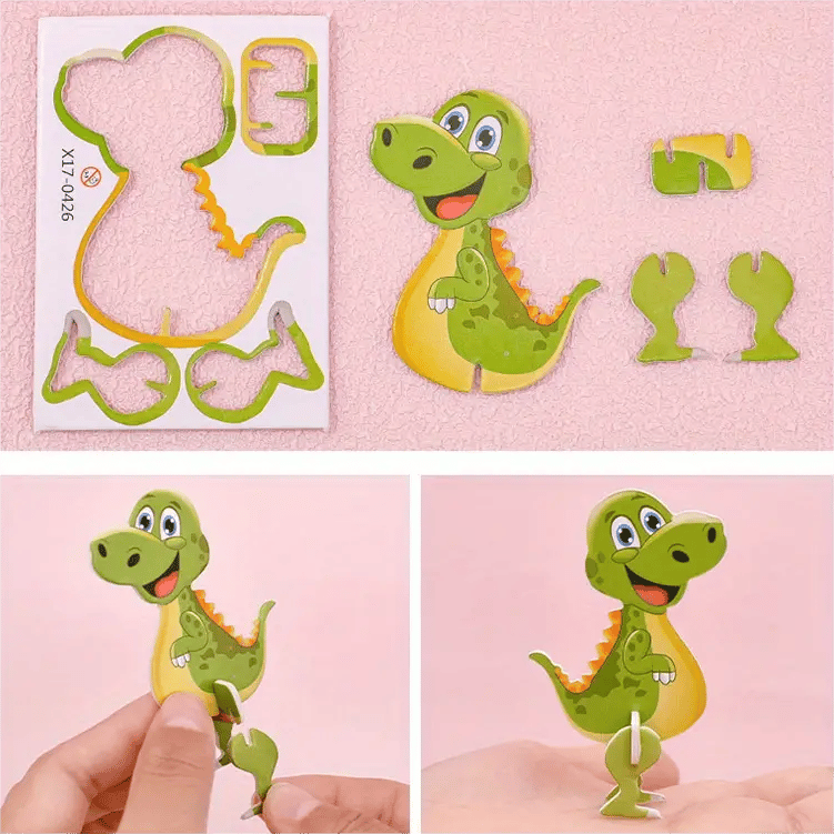 🧩 KAUFE 3, ERHALTE 4! ✨ 3D-Cartoon-Puzzle – 57 Teile mit Leuchtfarben, Fördert Kreativität & Räumliches Denken Bei Kindern Ab 4 Jahren 🎨