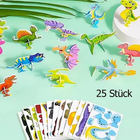 🧩 KAUFE 3, ERHALTE 4! ✨ 3D-Cartoon-Puzzle – 57 Teile mit Leuchtfarben, Fördert Kreativität & Räumliches Denken Bei Kindern Ab 4 Jahren 🎨