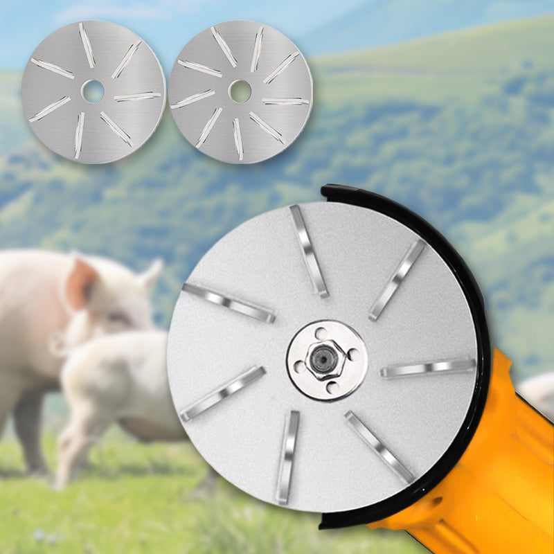 🐄 LIMITED-TIME 50% RABATT! ✨ Tier-Entfilzungswerkzeug – Edelstahl, Winkelschleifer-Kompatibel, Für Nutztiere 🔧