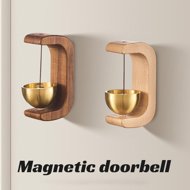 Gluschwein - 🌸🎐Magnetische Türklingel aus Holz mit Windspielfunktion🎐