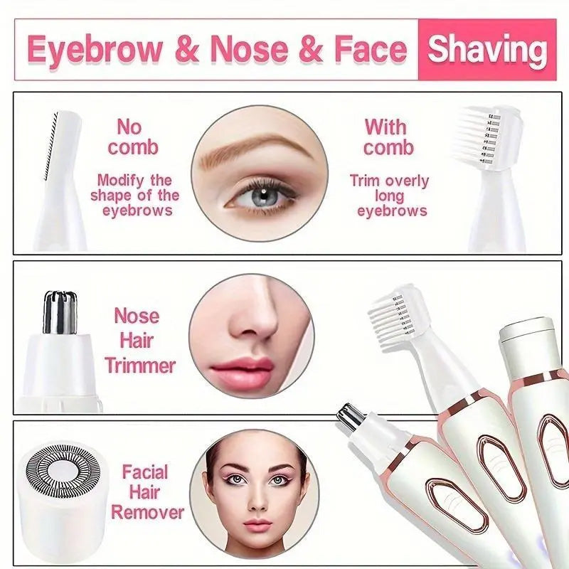 Rasoir sans fil 4 en 1 SilkyGlow pour femme 