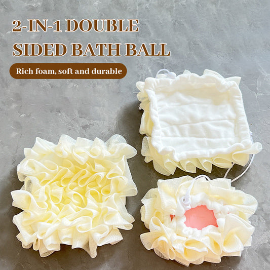 Gluschwein - 🛁2 zum Preis von 1 🧼Peeling-Bad- & Duschkugel mit Seifenhalter