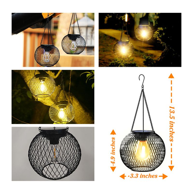 🌞💎 -50% Retro Solar-Hängelampe 💡✨ IP65 wasserdicht, 12h Leuchtdauer, umweltfreundlich für Garten & Terrasse