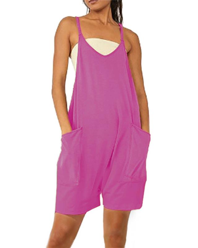 💥Begrenztes Zeitangebot: 49% Rabatt💐Damen Sommer Tankkleid - Ärmelloser Jumpsuit mit Taschen