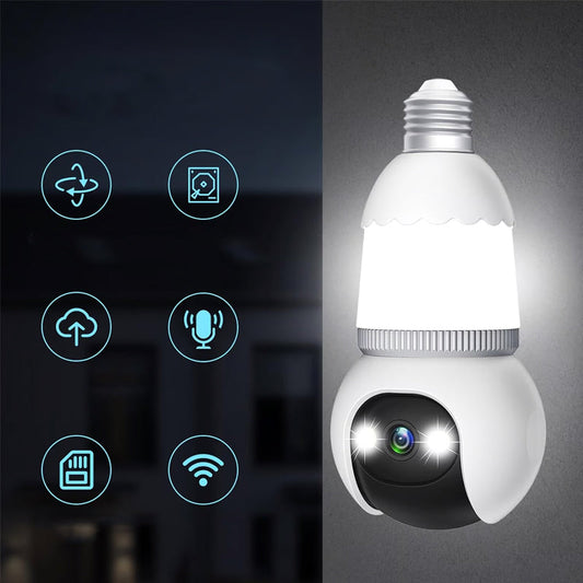 🌷🏡 Frühlingsdeal: 50% Rabatt! 🔍🌙 360° Smart-Wächter – Kabellose HD-Glühbirnenkamera, App-Steuerung, Farbnachtsicht. Sicherheit & Überwachung leicht gemacht.
