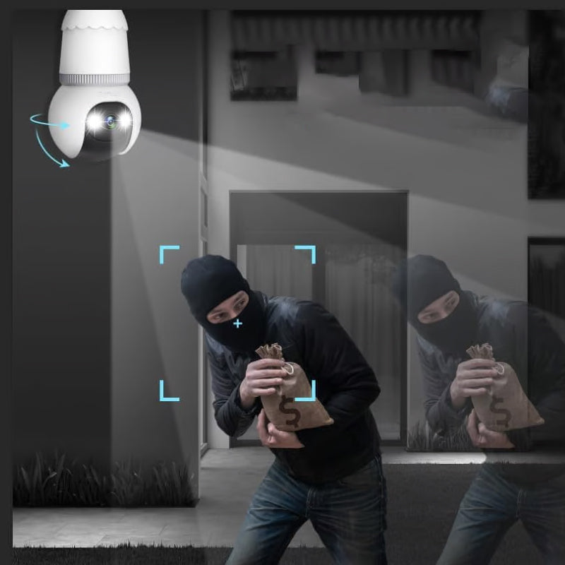 🌷🏡 Frühlingsdeal: 50% Rabatt! 🔍🌙 360° Smart-Wächter – Kabellose HD-Glühbirnenkamera, App-Steuerung, Farbnachtsicht. Sicherheit & Überwachung leicht gemacht.