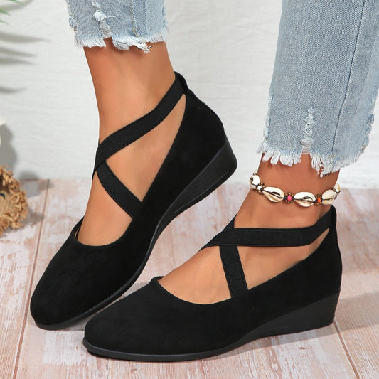Bequeme, leichte, rutschfeste und atmungsaktive flache orthopädische Schuhe für Frauen