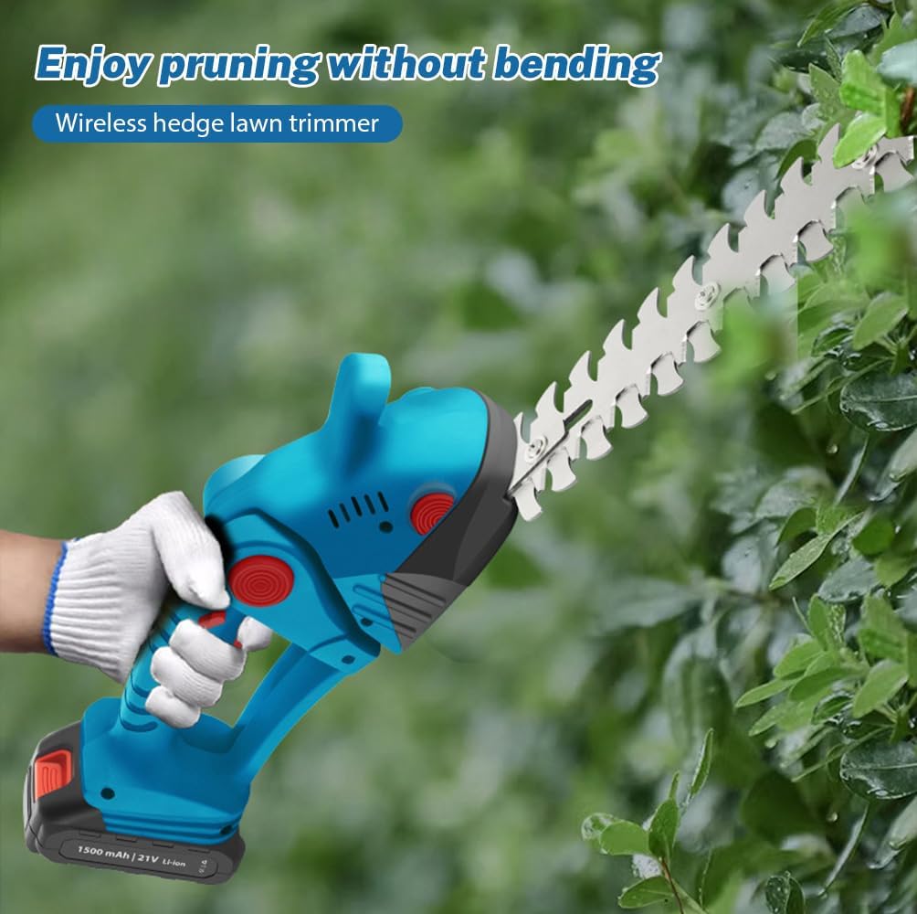 Gluschwein - ✂️ 50% RABATT! 🔋 Lithium-Akku-Heckenschere für präzise Handschnitte – Kabellos, leicht & leise – perfekt für Buchsbaum, Sträucher oder Formschnitt im Garten – geringe Vibration, lange Laufzeit 🌿