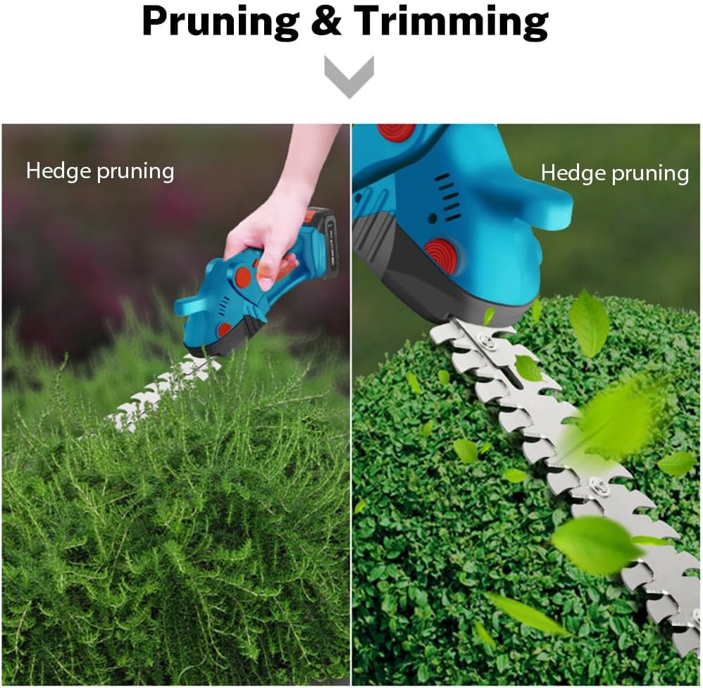 Gluschwein - ✂️ 50% RABATT! 🔋 Lithium-Akku-Heckenschere für präzise Handschnitte – Kabellos, leicht & leise – perfekt für Buchsbaum, Sträucher oder Formschnitt im Garten – geringe Vibration, lange Laufzeit 🌿