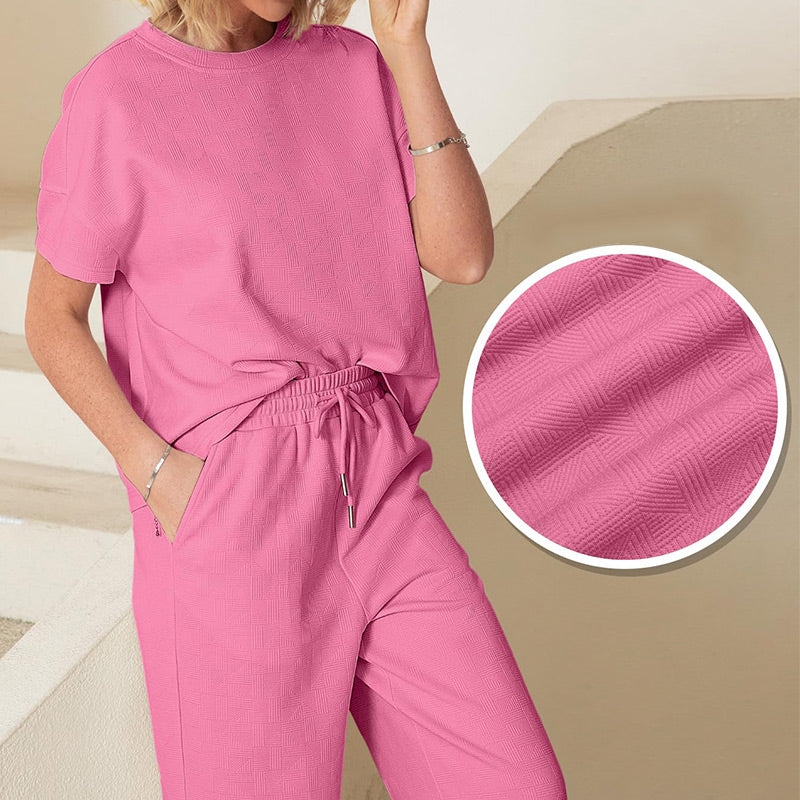 Gluschwein - 🌷Frühling/Sommer Bestseller 🍃Begrenzte Zeit 49% Rabatt💥Damen Sommer 2-teiliger Hausanzug✨