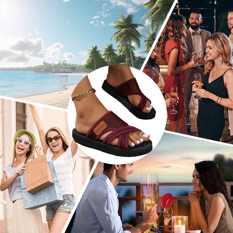 👡 50% RABATT! ✨ Stilvolle Slide-Sandalen mit Kreuzband für Damen – Leicht, bequem & perfekt für Sommer & Alltag – Ideal für Strand, Stadtbummel oder entspannte Tage zu Hause 🌸