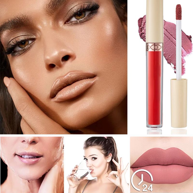 Gluschwein - 🔥Solange der Vorrat reicht 40 % Rabatt!🎉12 Farben Samtiger, matter Flüssig-Lippenstift