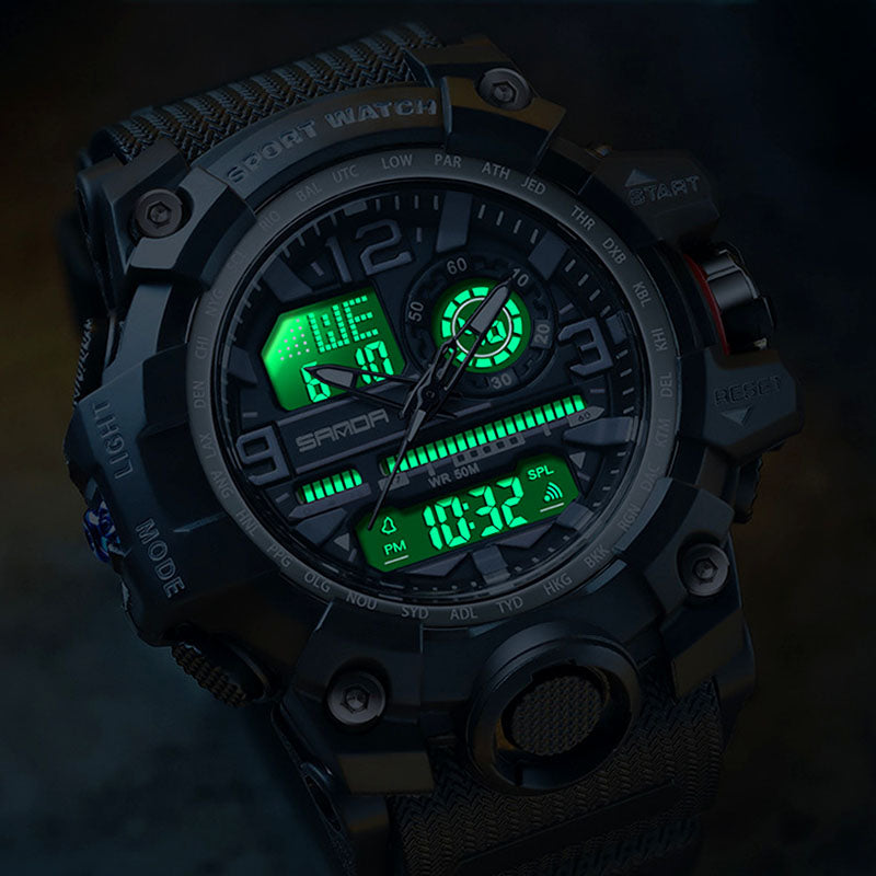 ⌚ JETZT 50 % RABATT! 💦 Multifunktionale, wasserdichte und leuchtende Herrenuhr – bis 50 m wasserdicht, stoßfest und mit Nachtsichtfunktion 🌃