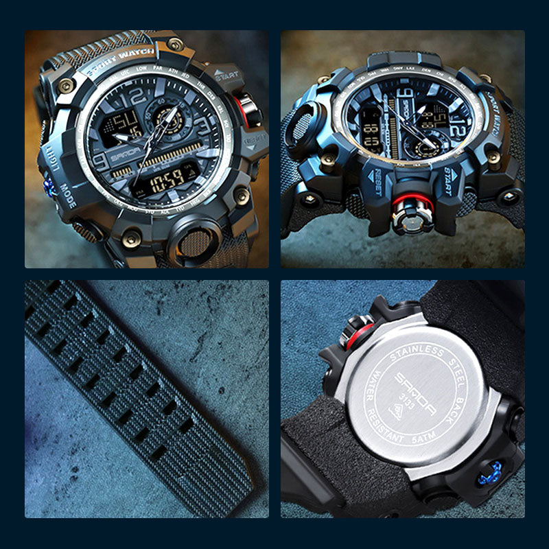 ⌚ JETZT 50 % RABATT! 💦 Multifunktionale, wasserdichte und leuchtende Herrenuhr – bis 50 m wasserdicht, stoßfest und mit Nachtsichtfunktion 🌃