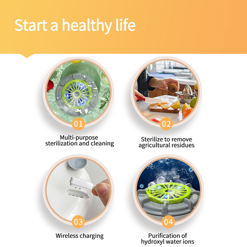 FreshSwirl | Potente limpieza por vórtice para frutas y verduras seguras y sin pesticidas