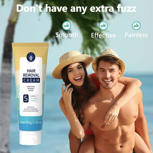 🧴✨ 2 KAUFEN, 1 GRATIS! 🌿💖 Schmerzfrei & sanft: Haarentfernungscreme mit Aloe Vera – seidig glatte Haut in 8 Minuten, perfekt für empfindliche Haut.