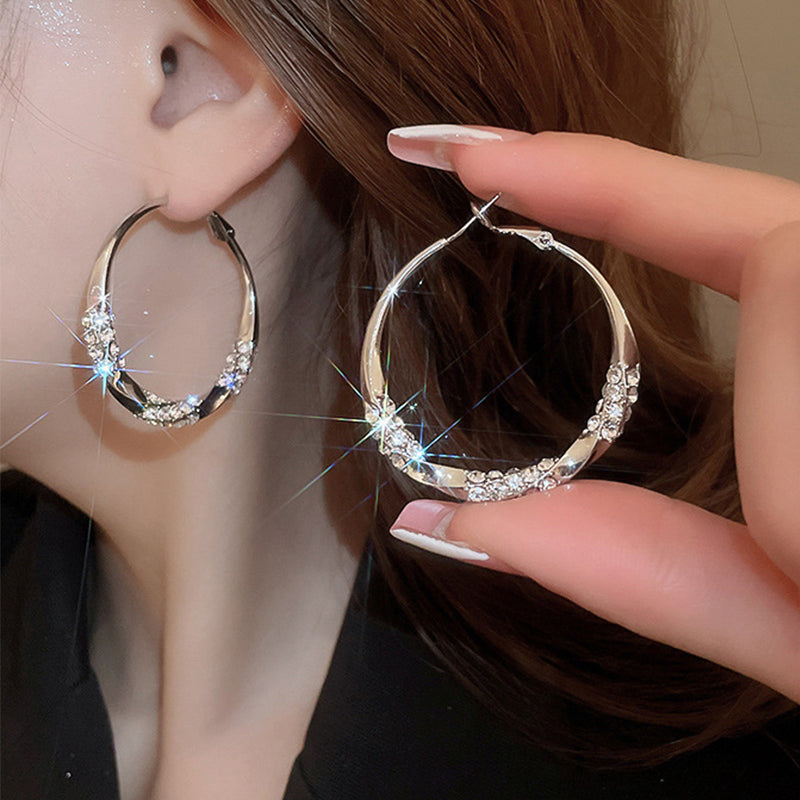 🌺 LIMITIERT: 49% RABATT! 🔥  Wer zuerst kauft, bekommt zuerst!！！Circle Earrings with Zirconia