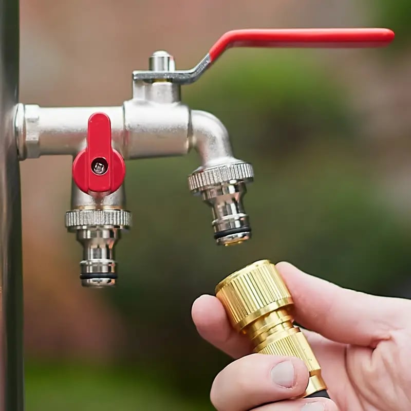 🔥 BLITZANGEBOT: 50 % RABATT! ⚙️ Universeller Gartenwasserhahn aus Edelstahl mit zwei Ausläufen – separate Ventile, besonders robust und einfach zu installieren 🚰