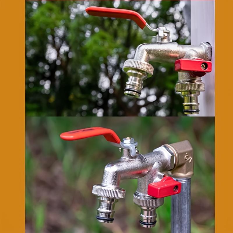 🔥 BLITZANGEBOT: 50 % RABATT! ⚙️ Universeller Gartenwasserhahn aus Edelstahl mit zwei Ausläufen – separate Ventile, besonders robust und einfach zu installieren 🚰