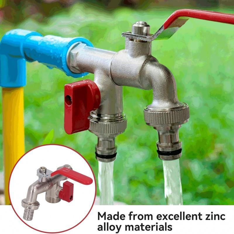 💥 -50% AKTION 🔥 Doppel-Auslauf Wasserhahn für den Garten 🚰 aus Edelstahl – langlebig, stabil & praktisch regelbar