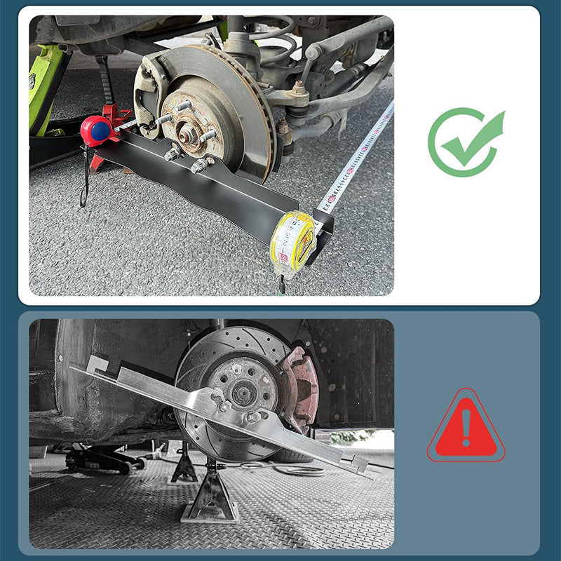 🛠️ JETZT 50 % RABATT! 🔥 Rutschfeste Achsmessplatte – Edelstahl mit lasergeätzter Skala, für präzises Einparken und Schutz vor Beschädigungen 🚗📏