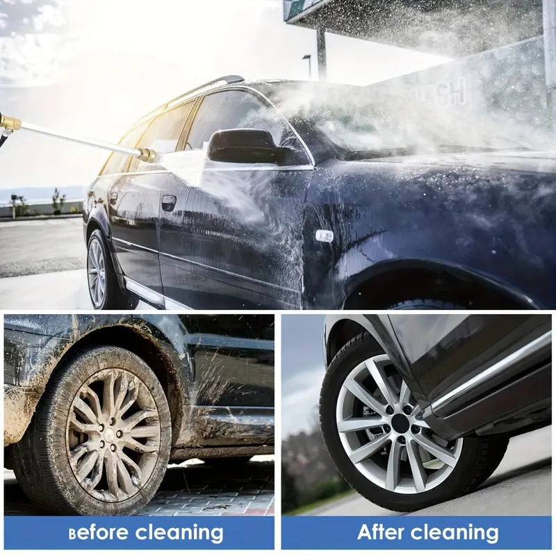 💦 LIMITIERTES ANGEBOT: 50% RABATT! 🚿 Hochdruckwasserpistole – 3 Austauschbare Düsen, Strapazierfähige Aluminiumlegierung & Leistungsstark ✨