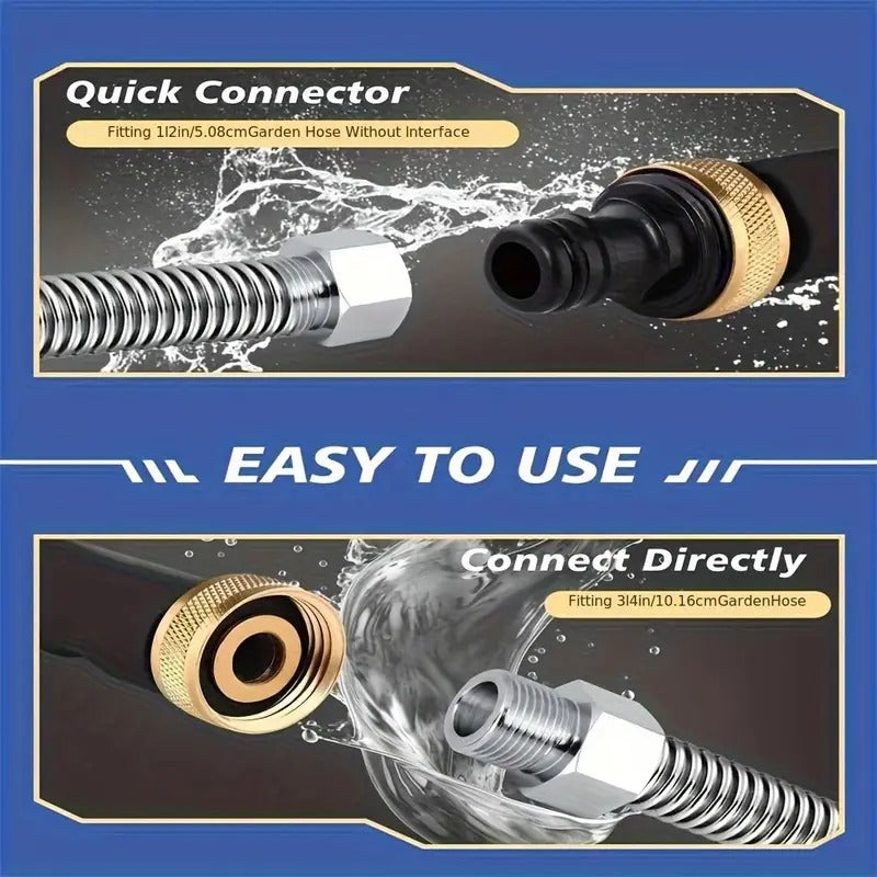 💦 LIMITIERTES ANGEBOT: 50% RABATT! 🚿 Hochdruckwasserpistole – 3 Austauschbare Düsen, Strapazierfähige Aluminiumlegierung & Leistungsstark ✨