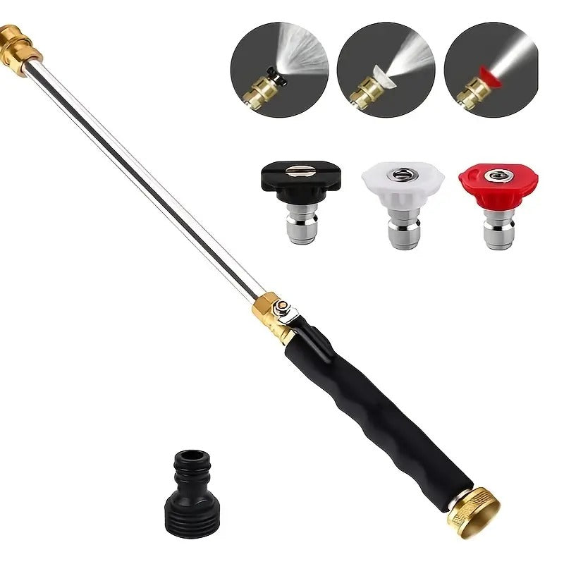 💦 LIMITIERTES ANGEBOT: 50% RABATT! 🚿 Hochdruckwasserpistole – 3 Austauschbare Düsen, Strapazierfähige Aluminiumlegierung & Leistungsstark ✨