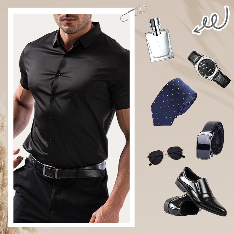 👕 50% RABATT! ⏳ Herren Kurzarmhemd aus 4-Wege-Stretchgewebe – Bewegungsfreiheit, atmungsaktiv & knitterarm – perfekt für Büro, Reisen oder Freizeit 🌿