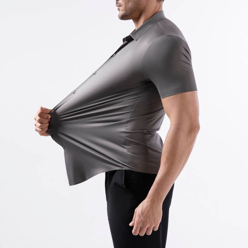 👕 50% RABATT! ⏳ Herren Kurzarmhemd aus 4-Wege-Stretchgewebe – Bewegungsfreiheit, atmungsaktiv & knitterarm – perfekt für Büro, Reisen oder Freizeit 🌿