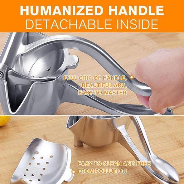 Gluschwein - 🍋🍊Heißer Verkauf+50 % Rabatt!! 🍹Edelstahl Manueller Entsafter Handfruchtpresse