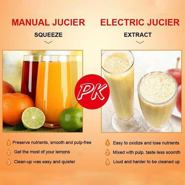 Gluschwein - 🍋🍊Heißer Verkauf+50 % Rabatt!! 🍹Edelstahl Manueller Entsafter Handfruchtpresse