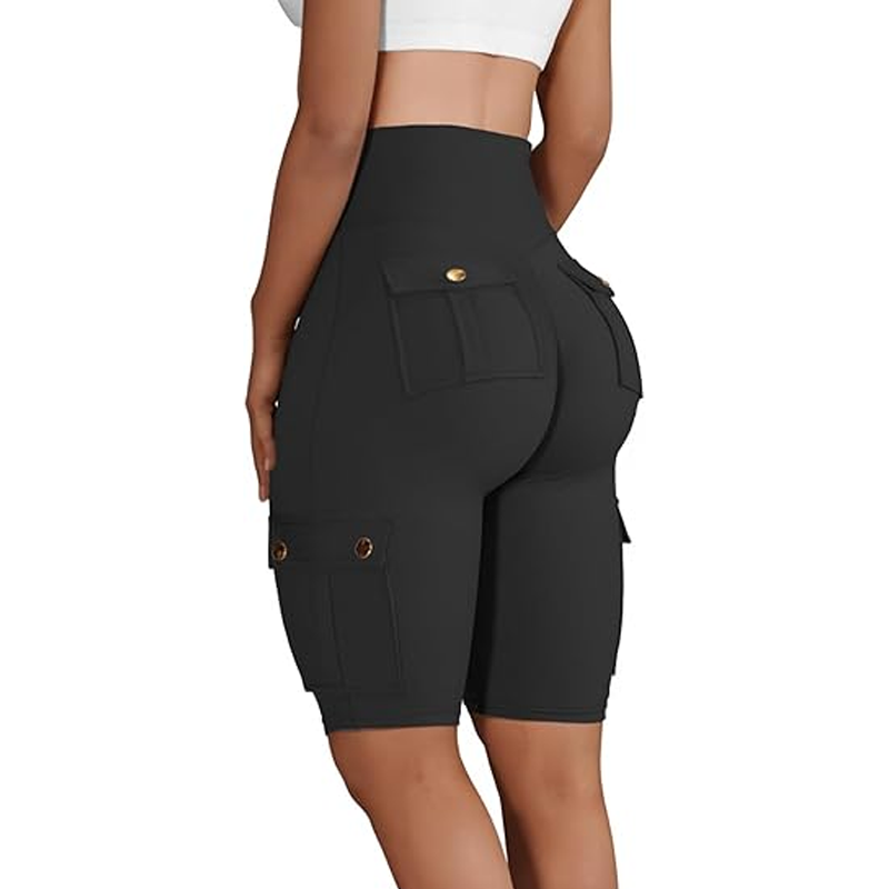 🍑💥 Hohe Taille Bikershorts für Damen – bauchkontrollierend, atmungsaktiv, weicher Stretch-Stoff. Ideal für Yoga & Sport