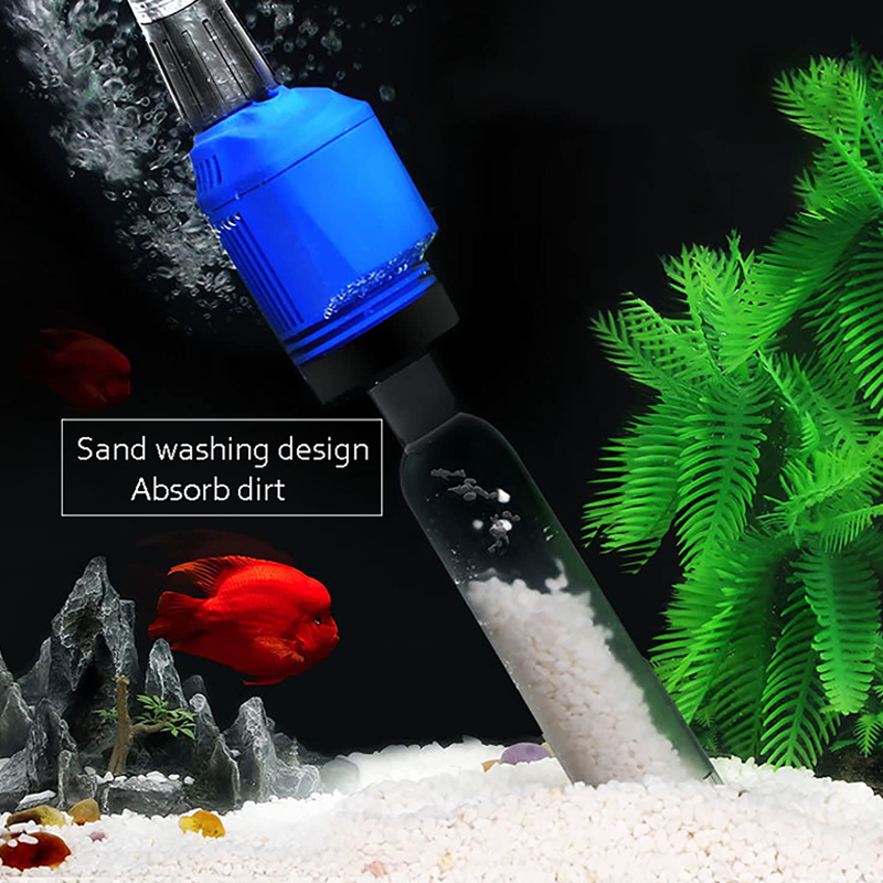🐠 Elektrischer Aquarium-Reiniger mit Wasserfilter – Automatischer Mulmsauger für Wasserwechsel und Bodengrundreinigung