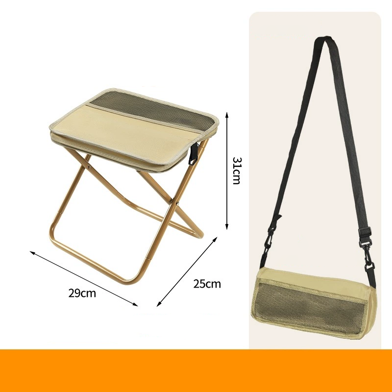 Taburete plegable: estable, ligero e impermeable para llevar.